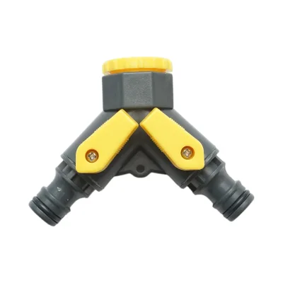 Connettore rapido a 2 vie per tubo da giardino Crownman 1/2-3/4