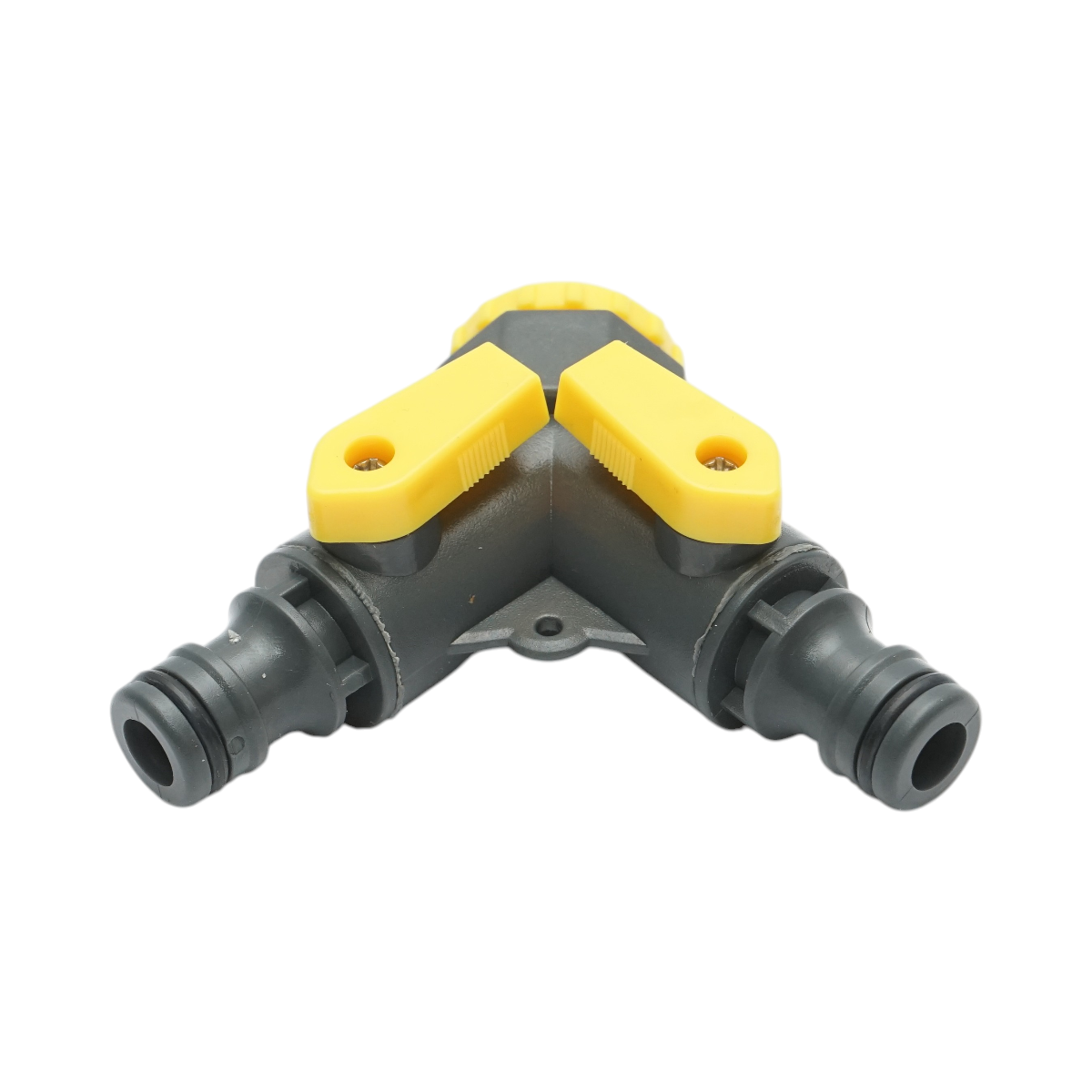 Connettore rapido a 2 vie per tubo da giardino Crownman 1/2-3/4 - immagine 4