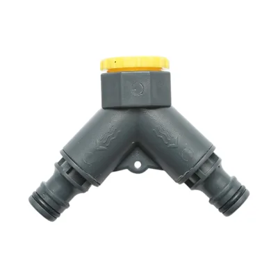 Connettore rapido a 2 vie per tubo da giardino Crownman 1/2-3/4 - immagine 2