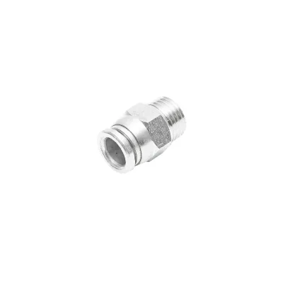 Connettore rapido dritto in metallo e vite in metallo fi 8 con 1/4
