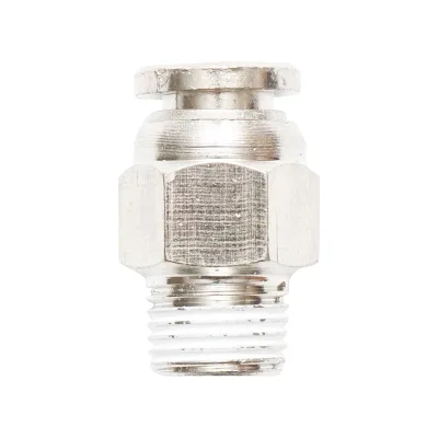 Connettore rapido in metallo dritto e vite in metallo M6 con 1/8