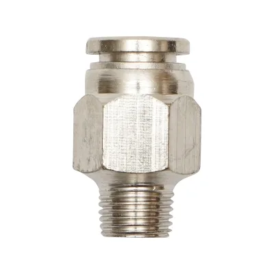 Connettore rapido in metallo dritto e vite in metallo M8 con 1/8