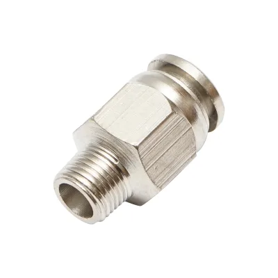 Connettore rapido in metallo dritto e vite in metallo M8 con 1/8 - immagine 2