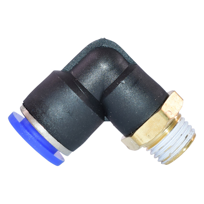 Connettore rapido, gomito in plastica e vite in metallo fi 10 con 1/4 - immagine 2