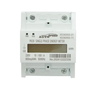 Contatore, contatore digitale intelligente monofase 230 VAC, 100 A, guida DIN 4 moduli MF0028-02806