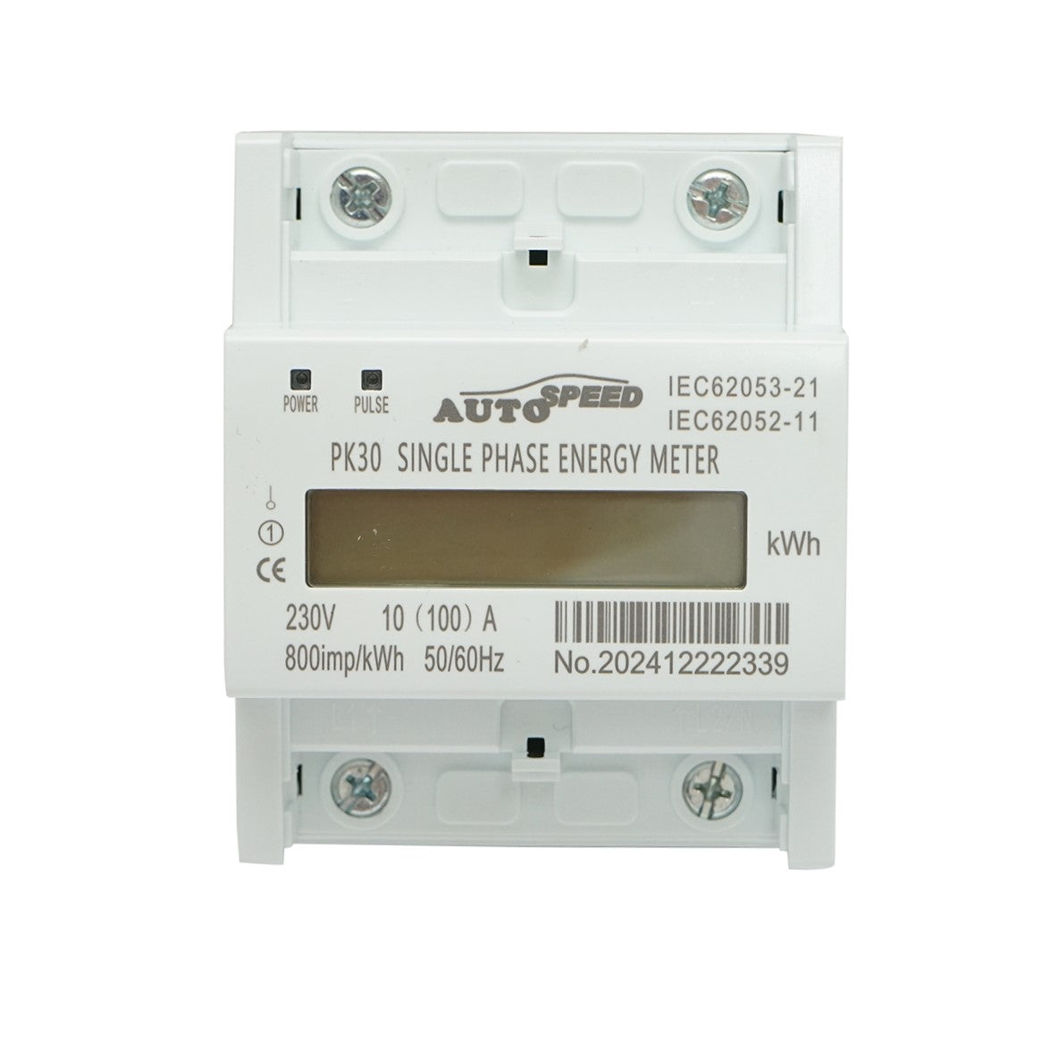 Contatore, contatore digitale intelligente monofase 230 VAC, 100 A, guida DIN 4 moduli MF0028-02806