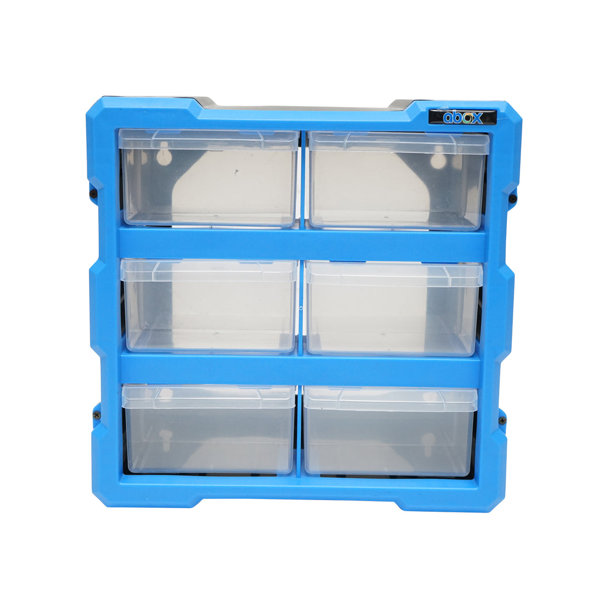 Contenitore modulare in plastica blu, 6 cassetti, dimensioni 267x157x262 mm Breckner Germany