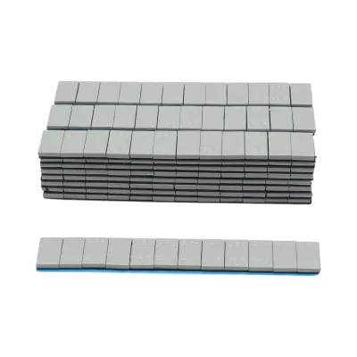 Contrappesi autoadesivi grigio scuro per equilibratura ruote Fe 60g (5gx12 pz) 100 strisce/scatola