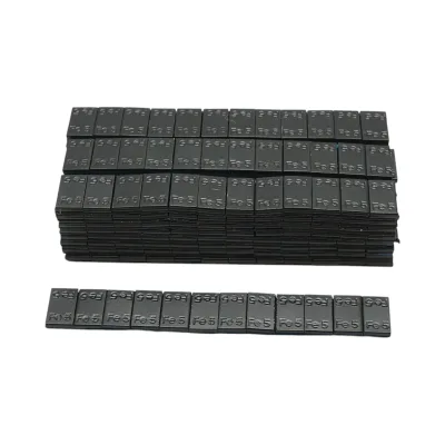 Contrappesi autoadesivi neri per equilibratura ruote Fe 60g (5gx12 pz) 100 strisce/set