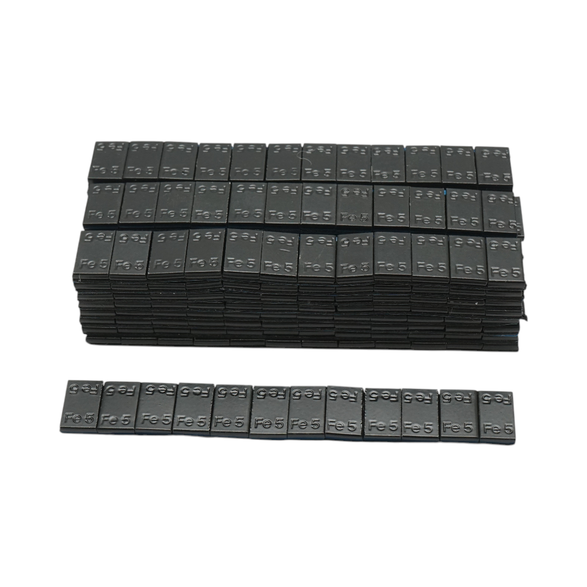 Contrappesi autoadesivi neri per equilibratura ruote Fe 60g (5gx12 pz) 100 strisce/set