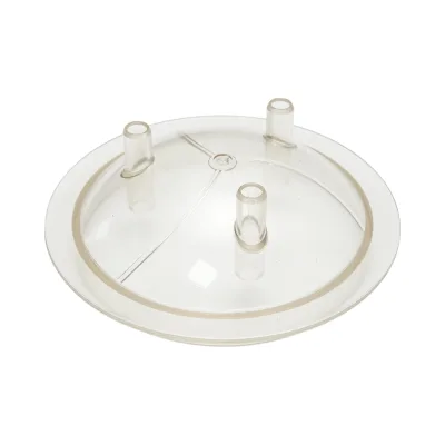 Coperchio trasparente per tanica da 40 litri con 3 uscite per mungitrice per mucche Breckner Germany