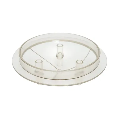 Coperchio trasparente per tanica da 40 litri con 3 uscite per mungitrice per mucche Breckner Germany - immagine 3