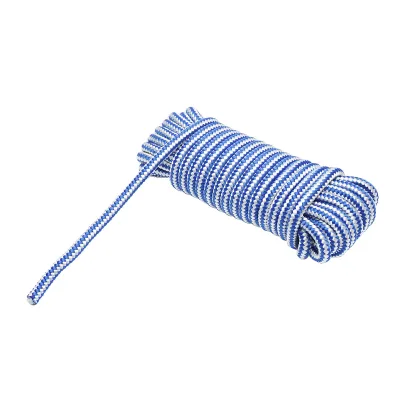 Corda intrecciata in PP 10 mm x 10 m, bianca/blu Breckner Germany - immagine 2