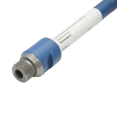 Corona diamantata 20x400mm con filettatura esterna 1/2 GAS, foratura a umido per calcestruzzo, mattoni  Breckner Germany - immagine 5