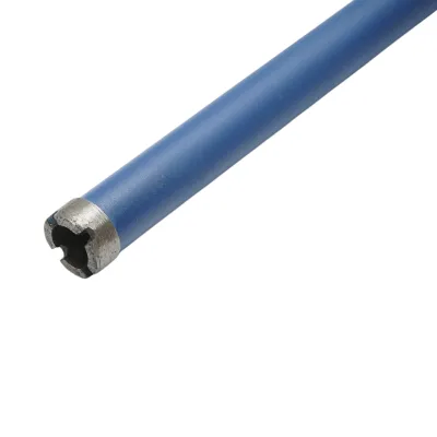 Corona diamantata 22x400mm con filettatura esterna 1/2 GAS, foratura a umido per calcestruzzo, mattoni Breckner Germany - immagine 4