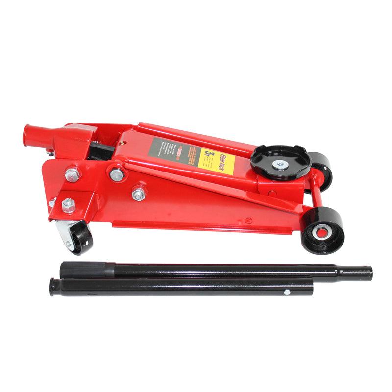 Cric idraulico a carrello 3000kg Martinetto idraulico a carrello tonnellate Sollevatore idraulico a carrello Floor Jack