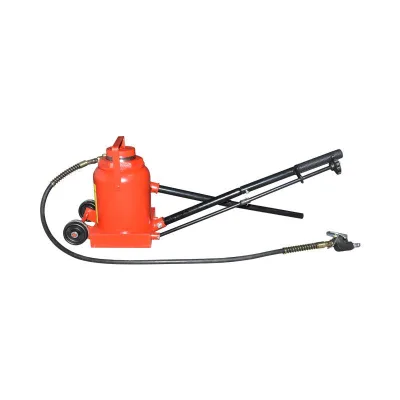 CRIC SOLLEVATORE IDRAULICO PNEUMATICO 50 tonnellate Martinetto Idraulico pneumatico Jack Bottiglia 50 ton - immagine 3