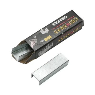 Cucitrice manuale regolabile per tappezzeria, punti metallici da 4-14 mm, set da 100 punti metallici 0,7x8 mm incluso Crownman - immagine 6