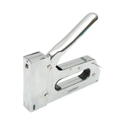 Cucitrice professionale per tappezzeria, punti metallici da 4-14 mm, set da 600 punti metallici da 1,2x10 mm inclusi, marca Crownman.