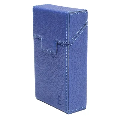 Custodia in pelle blu per pacchetto di sigarette P20