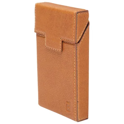 Custodia in pelle marrone per pacchetto di sigarette P34