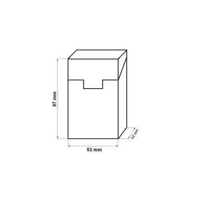 Custodia in pelle rosa per pacchetto di sigarette P20 - immagine 2