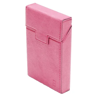Custodia in pelle rosa per pacchetto di sigarette P27