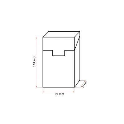 Custodia nera in pelle per pacchetto di sigarette P25 - immagine 2