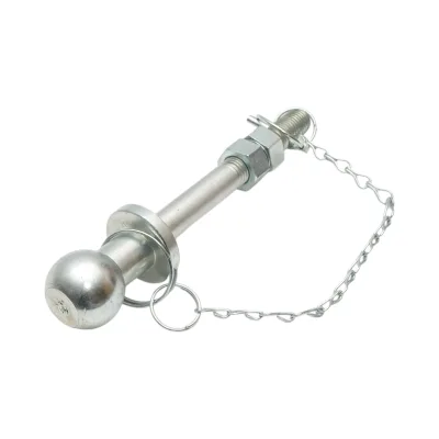 Dado per occhiello di traino 50mm, filettatura M22, lunghezza 275mm con catena e sicurezza - immagine 2