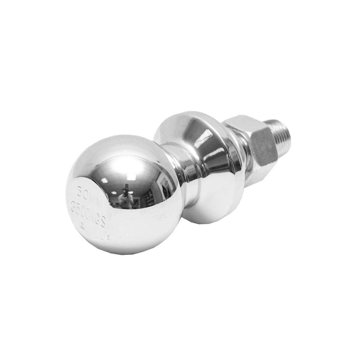 Dado/perno di traino 50mm con filettatura M19, peso supportato 1500Kg - immagine 3