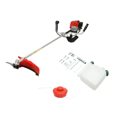 Decespugliatore a benzina 2,5 CV, 2T 52 cc, velocità 8000 giri/min, disco 3T, tamburo portafilo, kit accessori incluso - immagine 2