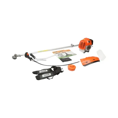 Decespugliatore a benzina 3,4 CV, 2T 43 cc, velocità 7500 giri/min, disco 3T/40T, tamburo portafilo, kit accessori incluso THOR - immagine 2