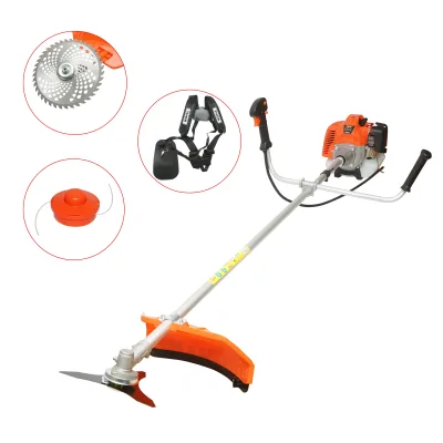 Decespugliatore a benzina 3,4 CV, 2T 43 cc, velocità 7500 giri/min, disco 3T/40T, tamburo portafilo, kit accessori incluso THOR