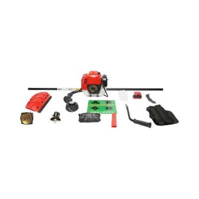 Decespugliatore a benzina professionale Premium da 3 CV, 2T 52 cc, velocità 7500 giri/min, disco 3T/40T, tamburo portafilo, kit accessori incluso THOR - immagine 2