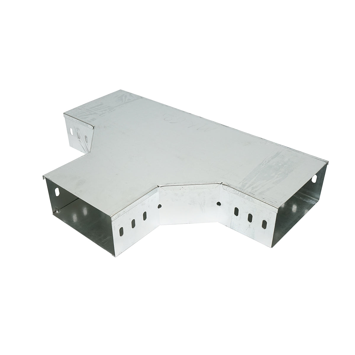 Derivazione a T orizzontale in acciaio zincato per grondaia 100x200mm - immagine 2