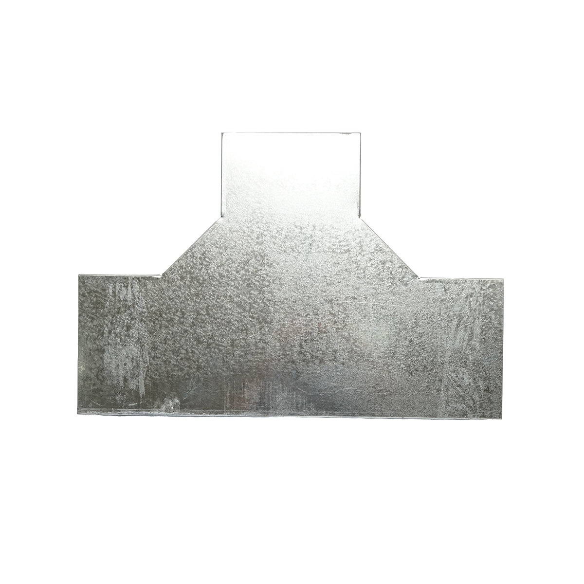 Derivazione a T orizzontale in acciaio zincato per grondaia 100x200mm - immagine 4