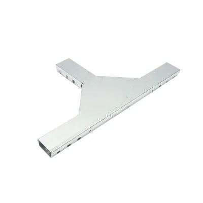Derivazione a T orizzontale in acciaio zincato per grondaia 25x50mm - immagine 2