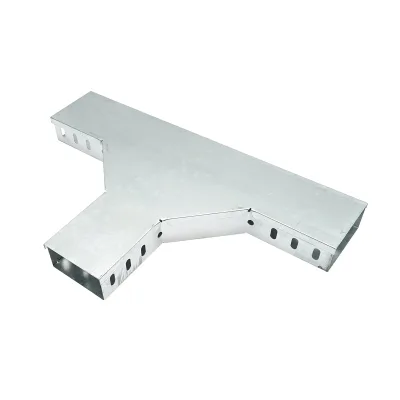 Derivazione a T orizzontale in acciaio zincato per grondaia 50x100mm - immagine 2