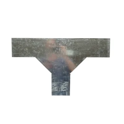 Derivazione a T orizzontale in acciaio zincato per grondaia 50x100mm - immagine 4
