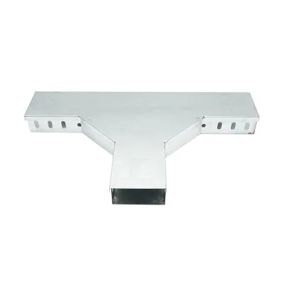 Derivazione a T orizzontale in acciaio zincato per grondaia 50x100mm