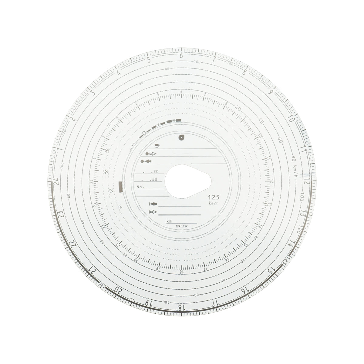 Diagramma tachigrafo analogico 125 km set 100/pz - immagine 4