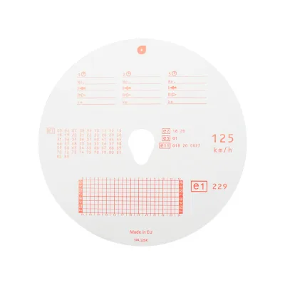 Diagramma tachigrafo analogico 125 km set 100/pz - immagine 3