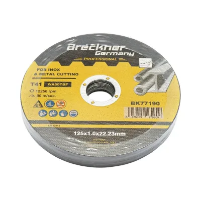 Dischi da Taglio T41 125x1.0x22mm Acciaio INOX Ferro Metallo Disco Flessibili per Smerigliatrice Angolare Mola Taglio Breckner Germany - immagine 3