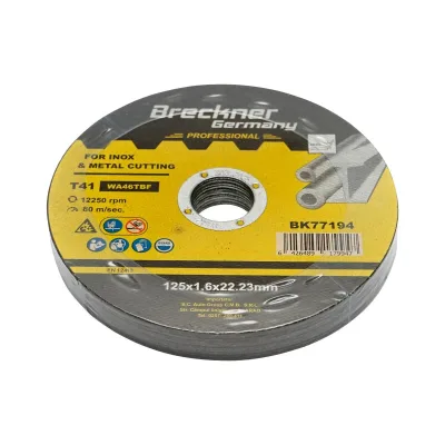 Dischi da Taglio T41 125x1.6x22mm Acciaio INOX Ferro Metallo Disco Flessibili per Smerigliatrice Angolare Mola Taglio Breckner Germany - immagine 3