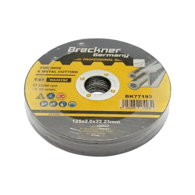 Dischi da Taglio T41 125x2.0x22mm Acciaio INOX Ferro Metallo Disco Flessibili per Smerigliatrice Angolare Mola Taglio Breckner Germany - immagine 3