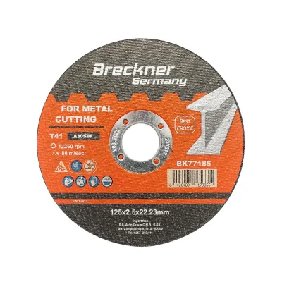 Dischi da Taglio T41 125x2.5x22mm per Metallo Disco Flessibili taglio Ferro per Smerigliatrice Angolare Mola Taglio Breckner Germany