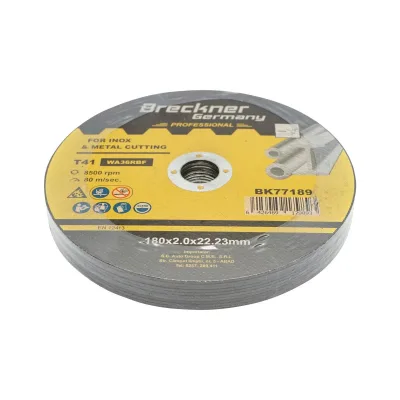 Dischi da Taglio T41 180x2.0x22mm Acciaio INOX Ferro Metallo Disco Flessibili per Smerigliatrice Angolare Mola Taglio Breckner Germany - immagine 3