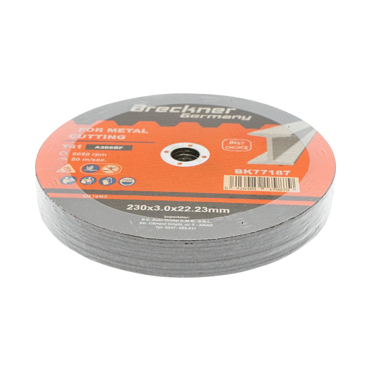 Dischi da Taglio T41 230x3x22mm per Metallo Disco Flessibili taglio Ferro per Smerigliatrice Angolare Mola Taglio Breckner Germany - immagine 3