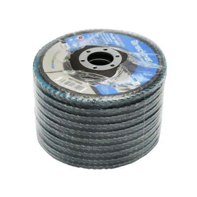 Dischi Lamellari Zirconio 115mm P120 per Acciaio INOX Metallo, Dischi Abrasivi, Disco Lamellare Breckner Germany - immagine 3