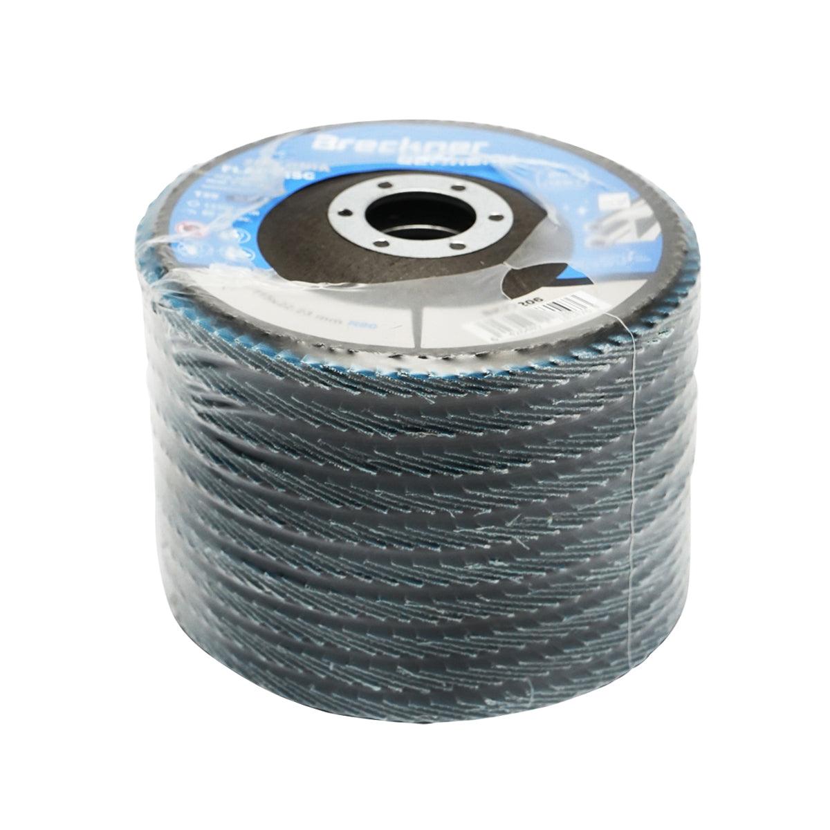 Dischi Lamellari Zirconio 115mm P80 per Acciaio INOX Metallo, Dischi Abrasivi, Disco Lamellare Breckner Germany - immagine 3